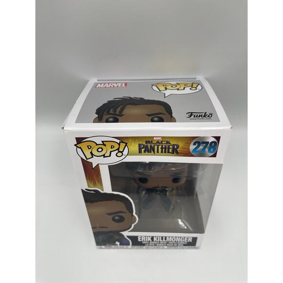 Erik Killmonger Funko Pop! #278 Black Panther - Fast Shipping! - Picture 3 of 7